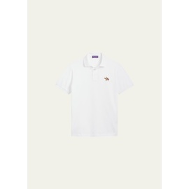 랄프로렌 Ralph Lauren Purple Label Mens Custom Slim Fit Pique Polo Shirt 75376