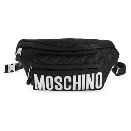 모스키노 Moschino Logo Quilted Nylon Belt Bag 7215711_FANTASY PRINT BLACK