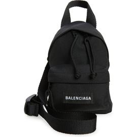 발렌시아가 Balenciaga Mini Canvas Crossbody Backpack 7447582_BLACK
