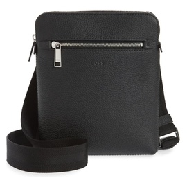 BOSS 휴고 HUGO BOSS Crosstown Leather Crossbody Bag 6965265_BLACK