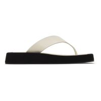 The Row White Ginza Sandals 212359F124008