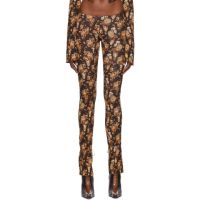 KNWLS Brown Perse Trousers 221148F087007