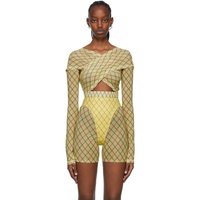 KNWLS SSENSE Exclusive Yellow Anti-Cross Blouse 221148F107007
