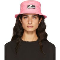 We11done Pink Denim Bucket Hat 221327F015006