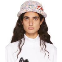 We11done Multicolor Crochet Logo Bucket Hat 221327F015010