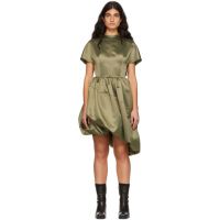 We11done Green Polyester Dress 221327F052002