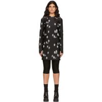 We11done Black Artwork Mini Dress 221327F052012