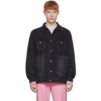 We11done Black Denim Jacket 221327M177011