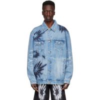 We11done Blue Denim Jacket 221327M177014