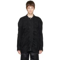 We11done Black Bomber Denim Jacket 221327M177021