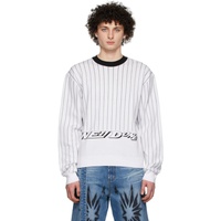 We11done White Rayon Sweater 221327M201013
