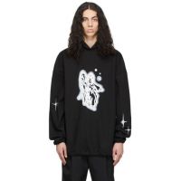 We11done Black Denim Hoodie 221327M202018
