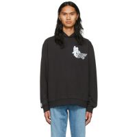 We11done Black Cotton Hoodie 221327M202030