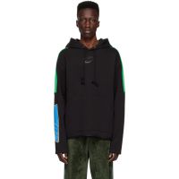 We11done Black Cotton Hoodie 221327M202034