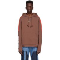 We11done Brown Cotton Hoodie 221327M202035