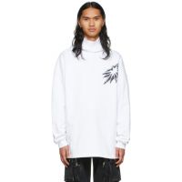 We11done White Cotton Hoodie 221327M202055