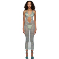 Isa Boulder Multicolor Long Pullaway Jelly Dress 221541F055003