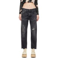 R13 Black Classic Boyfriend Jeans 222021F069025