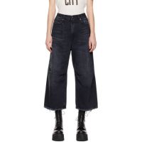 R13 Black Wide-Leg Jeans 222021F069031