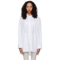 The Row White Luka Shirt 222359F109002