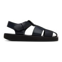 The Row Navy Fisherman Flat Sandal 222359F124031
