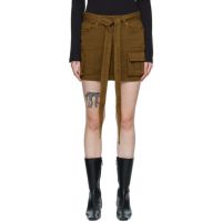 Blumarine Khaki Cargo Miniskirt 222901F090014