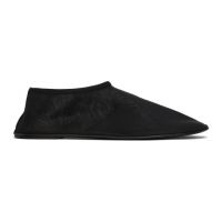 The Row Black Sock Loafers 231359F121015