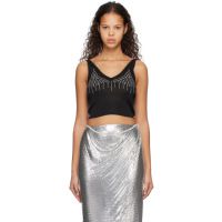 Rabanne Black Studded Tank Top 231605F111003