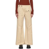 Studio Nicholson Beige Acapulco Trousers 231608F087033
