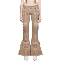Blumarine Brown Strap Trousers 231901F087008