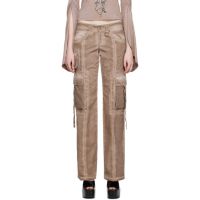 Blumarine Brown Eyelet Trousers 231901F087019