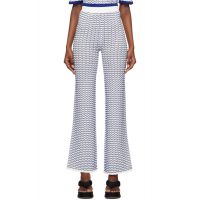 REMAIN Birger Christensen White 3D Wave Lounge Pants 231985F086012