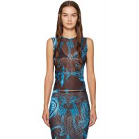 Miaou Blue Drew Tank Top 232224F111012