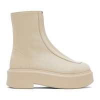 The Row Beige Zipped I Boots 232359F113001