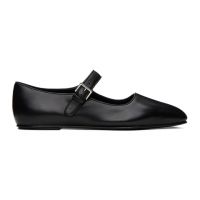 The Row Black Ava Ballerina Flats 232359F118006