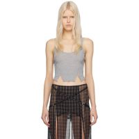 KNWLS Gray Stray Tank Top 241148F111000