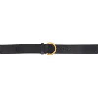 The Row Black Half Moon Belt 241359F001003
