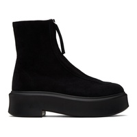 The Row Black Zipped I Boots 241359F113001