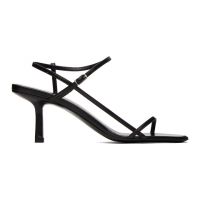 The Row Black Bare Heeled Sandals 241359F125003