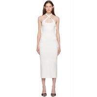 The Attico White Halter Neck Midi Dress 241528F054000