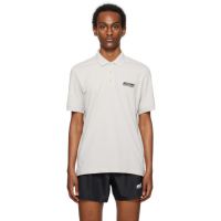 Moschino Gray Embroidered Polo 241720M212008