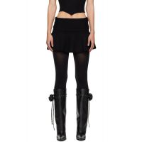 GUIZIO Black Heart Miniskirt 241897F090000