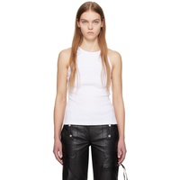 Blumarine White Crystal Tank Top 241901F111001