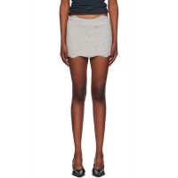 Aya Muse Gray Janus Miniskirt 242188F090005