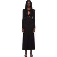Christopher Esber Black Open Twist Anglaise Maxi Dress 242311F055016