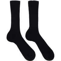 The Row Black Calf Socks 242359F076001