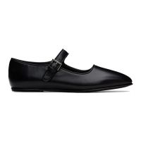 The Row Black Ava Ballerina Flats 242359F118012