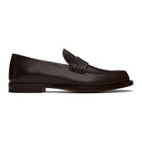 The Row Brown Novus Loafers 242359F121017