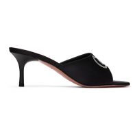 Amina Muaddi Black Bella 60 Heeled Sandals 242415F125031