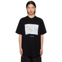 Julius Black Disarray T-Shirt 242420M213003